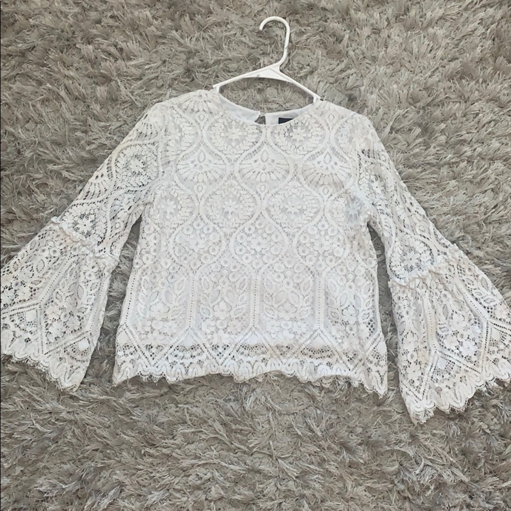 White boho top